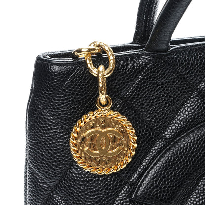 Chanel Caviar Quilted Medallion Tote Black 6 of 8
