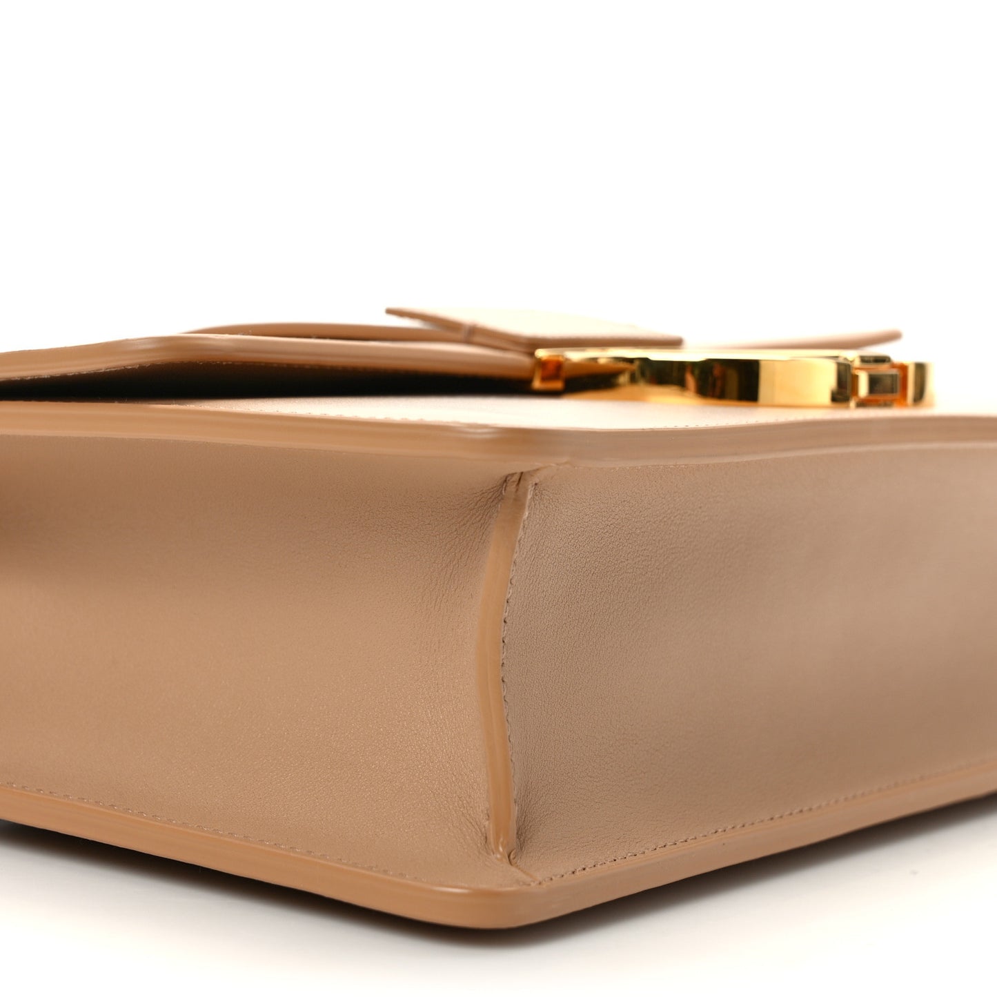 Box Calfskin 30 Montaigne Flap Bag Raw Beige