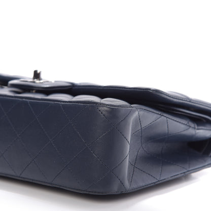 Chanel Lambskin Quilted Medium Double Flap Navy 8 of 11