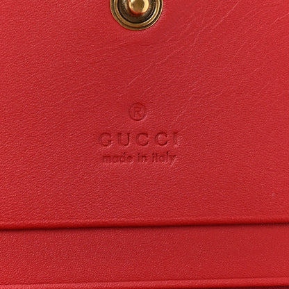 Gucci Calfskin Queen Margaret Card Case Wallet Blue Agata Hibiscus Red Mystic White 8 of 12