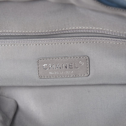 Chanel Nylon Quilted Tweed Stitch Bubble Camera Case Blue 5 of 10