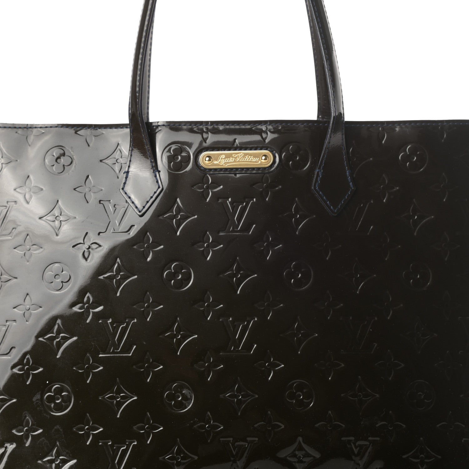 Louis Vuitton Vernis Wilshire MM Blue Infini 7 of 11