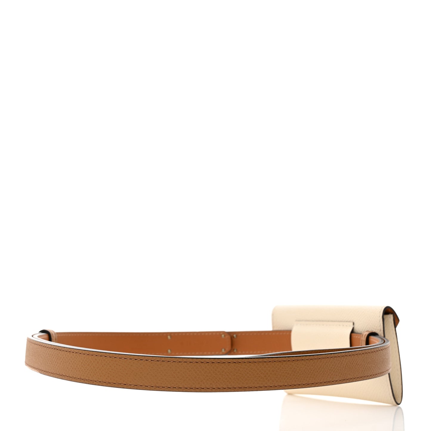 Epsom Kelly Pocket Belt Biscuit Nata