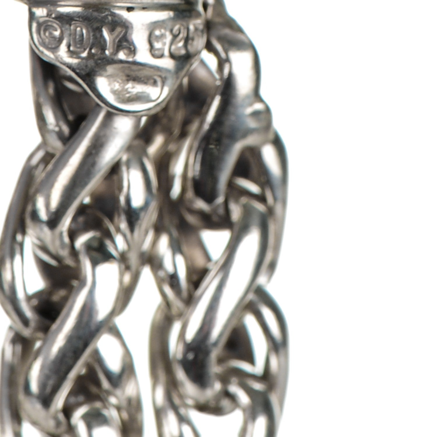 David Yurman Sterling Silver Double Wheat Chain Bracelet 5 of 6