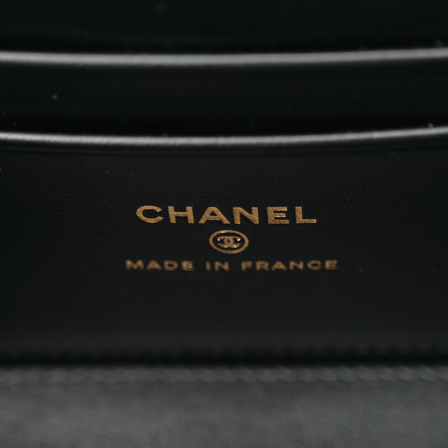 Chanel Caviar Quilted Crystal Hearts Small Vanity Case With Chain Black 7 of 12