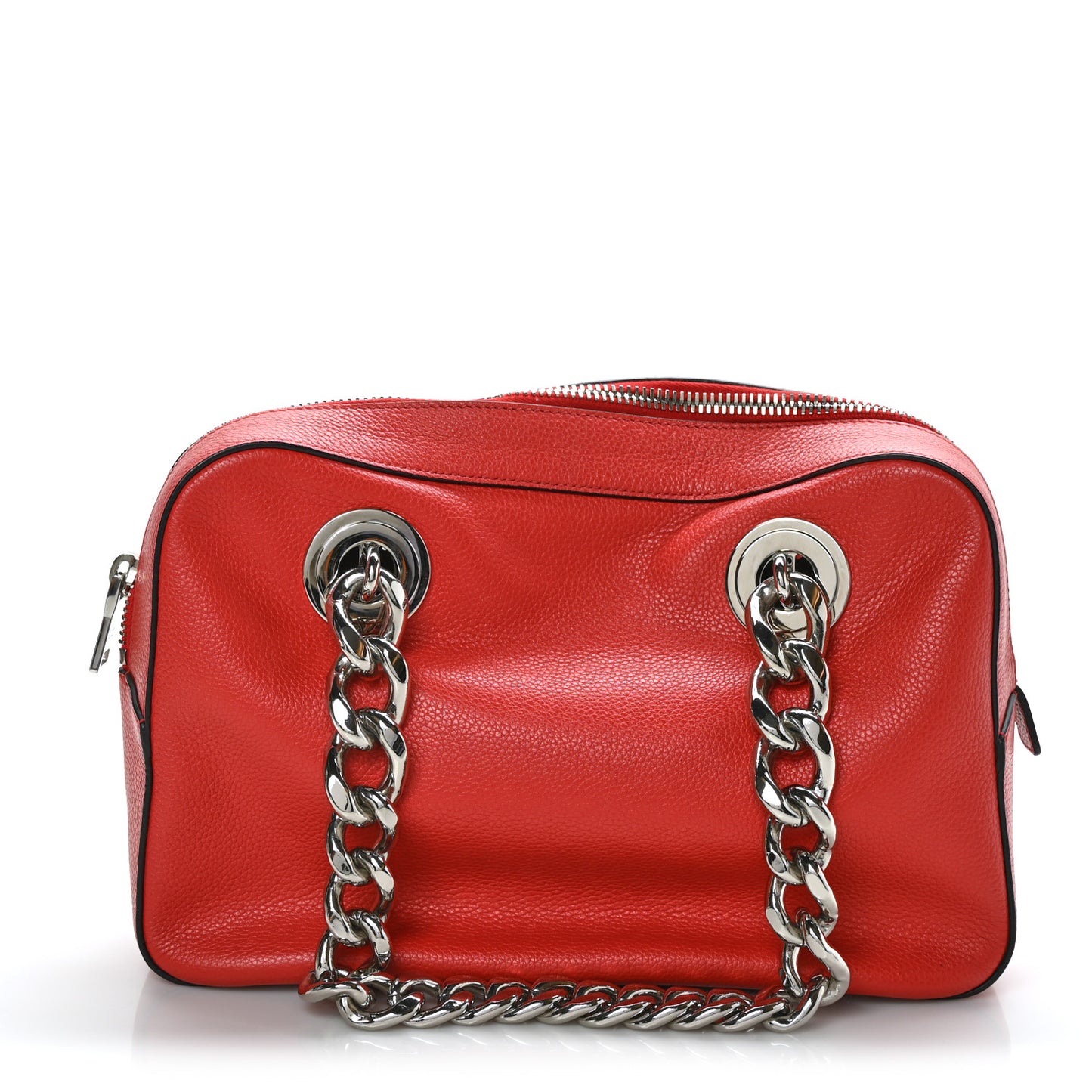 City Calfskin Chain Shoulder Bag Lacca