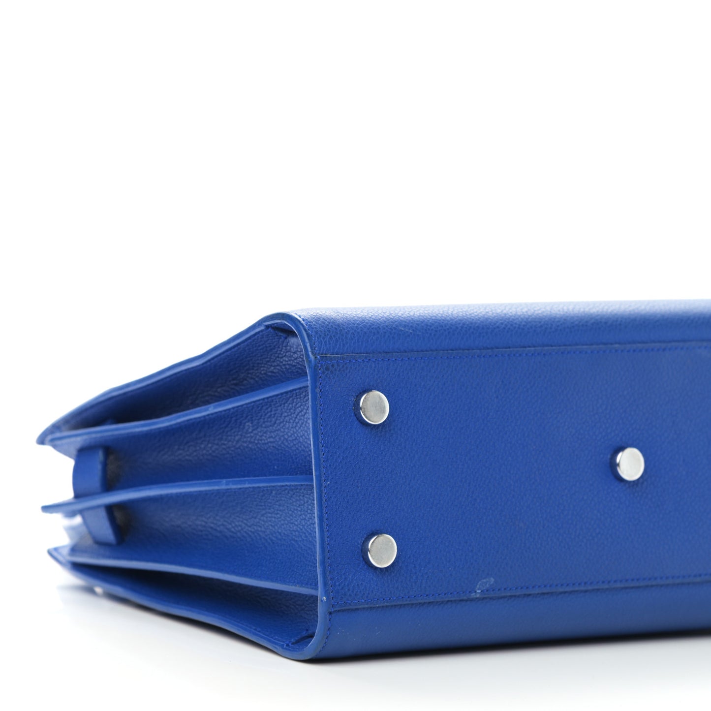 Grained Calfskin Baby Sac De Jour Royal Blue