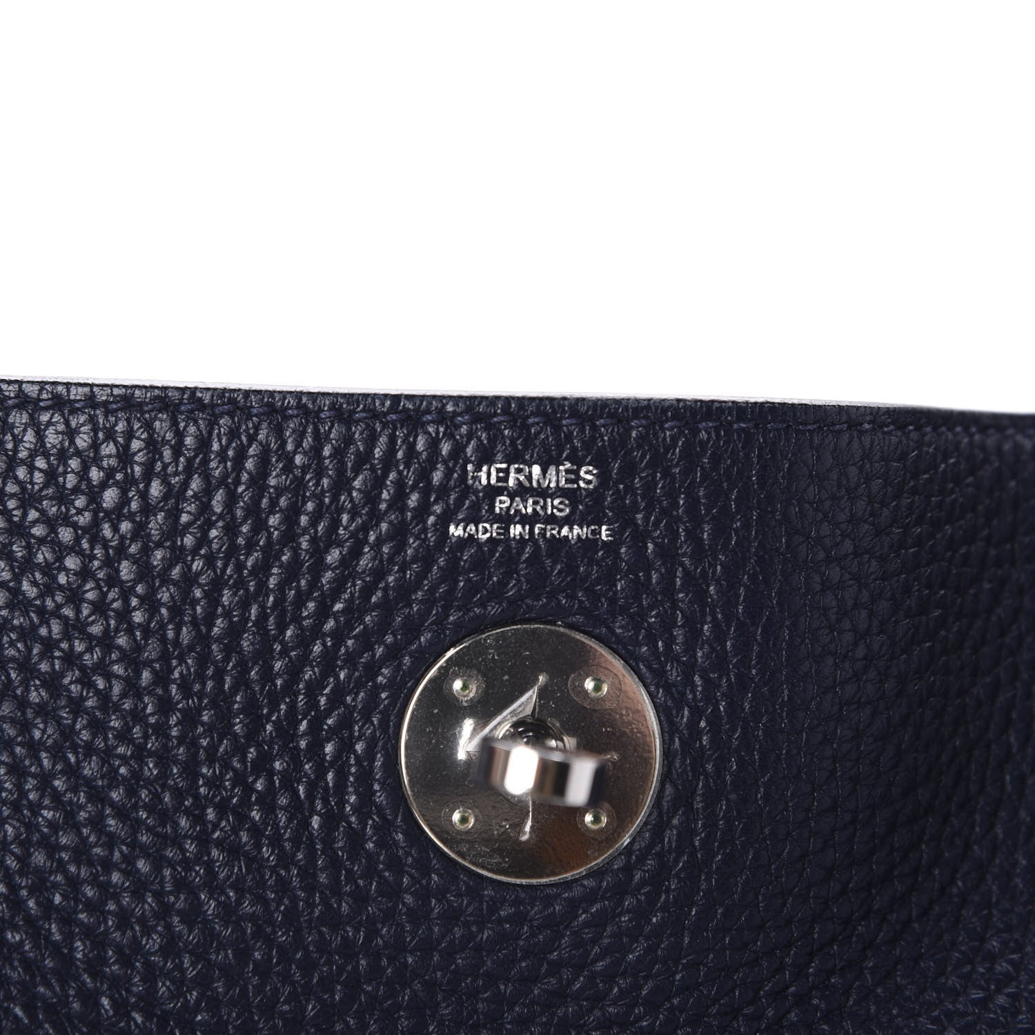 Hermes Taurillon Clemence Lindy 26 Bleu Nuit 8 of 11