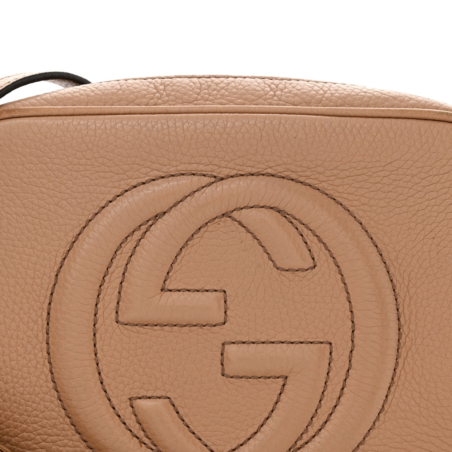 Gucci Pebbled Calfskin Small Soho Disco Bag Rose Beige 8 of 15