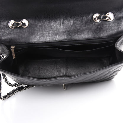 Chanel Caviar Quilted Jumbo Single Flap Black 5 of 12