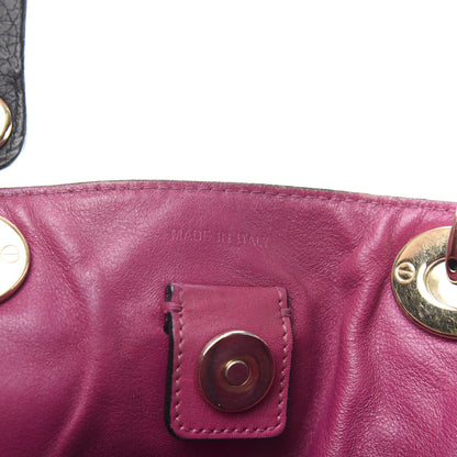 Christian Dior Bullcalf Large Diorissimo Tote Black Rose Indien 7 of 12