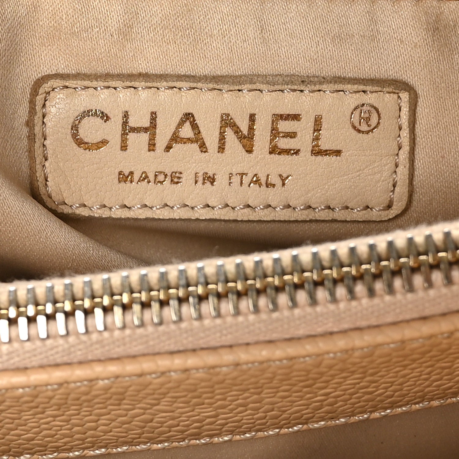 Chanel Caviar Quilted Grand Shopping Tote GST Beige Clair 7 of 12