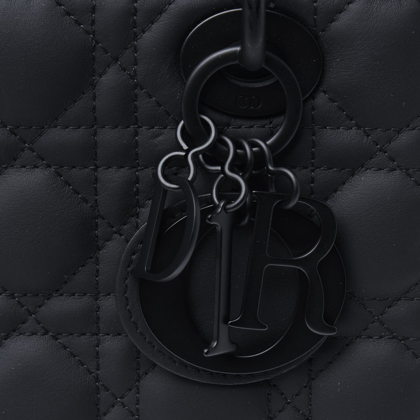 Ultra Matte Calfskin Cannage Small My ABCDior Lady Dior Black