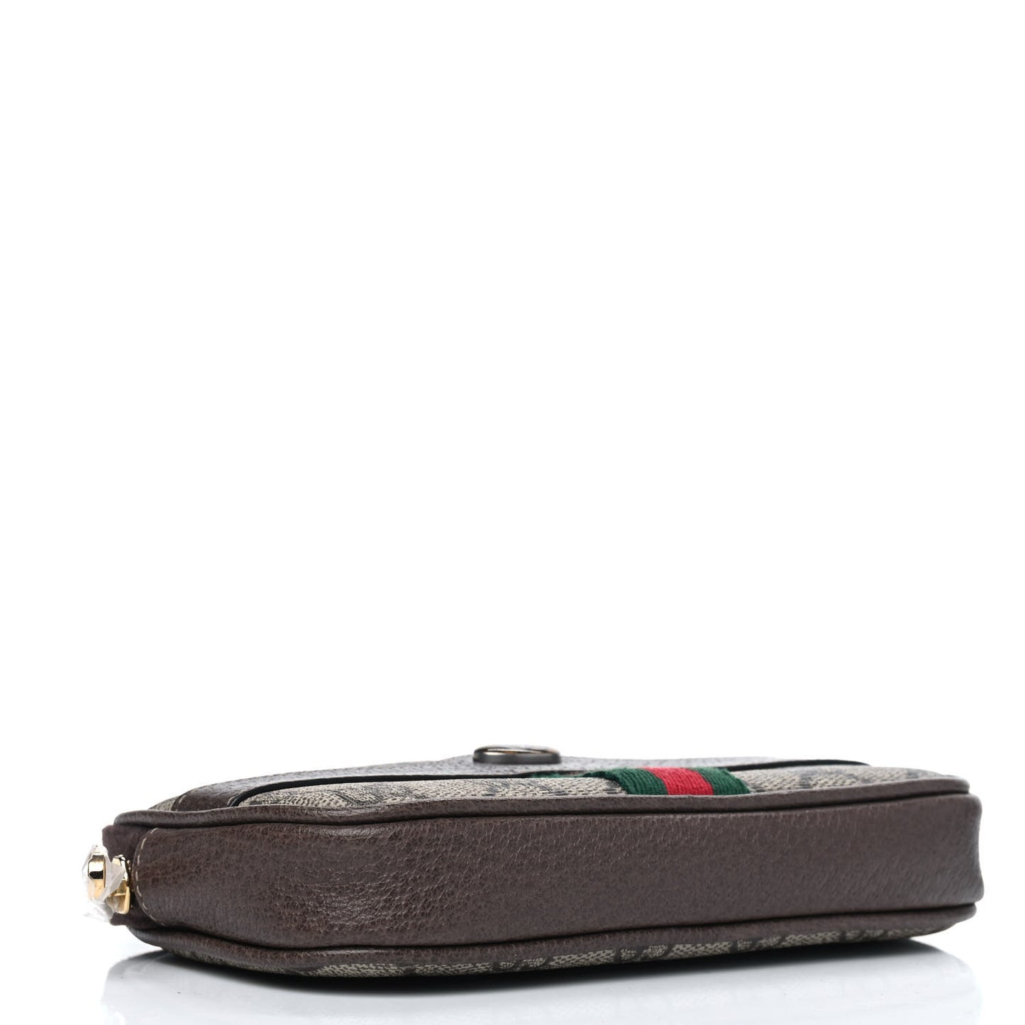 GG Supreme Monogram Ophidia Belted iPhone Case 75 30 Dark Brown