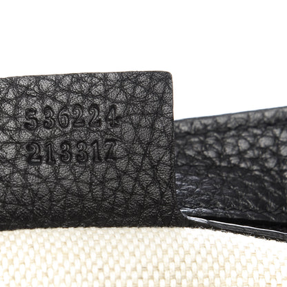 Gucci Pebbled Calfskin Medium Soho Flap Crossbody Black 9 of 9