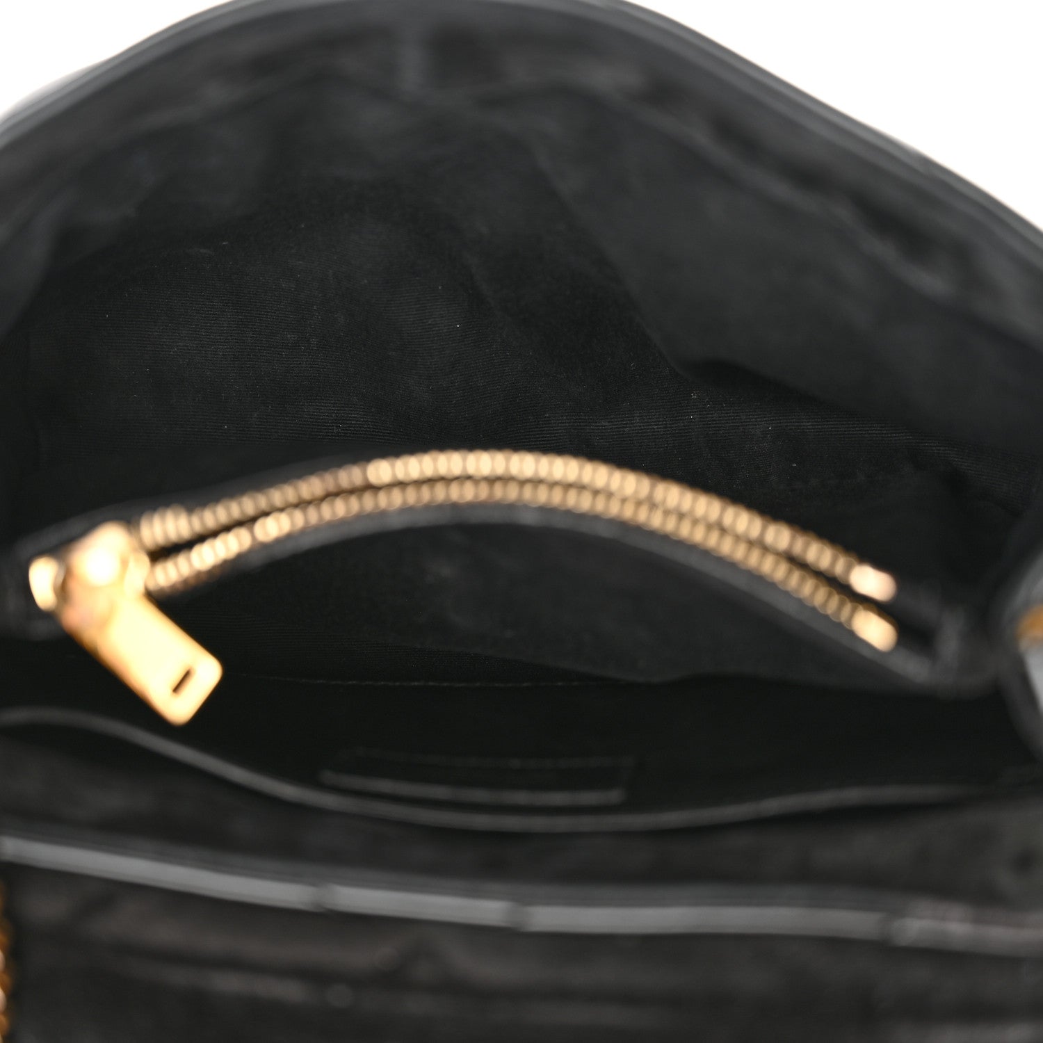 Saint Laurent Patent Y Quilted Monogram Small Loulou Chain Satchel Black 5 of 19