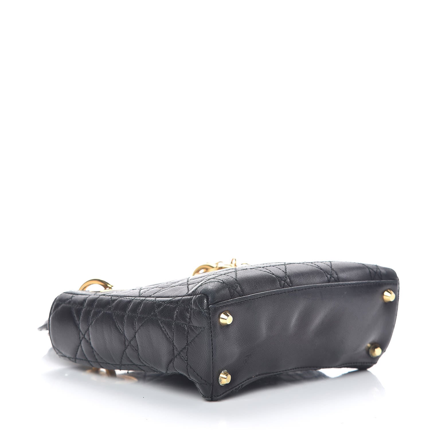 Christian Dior Lambskin Cannage Mini Lady Dior Black 4 of 14