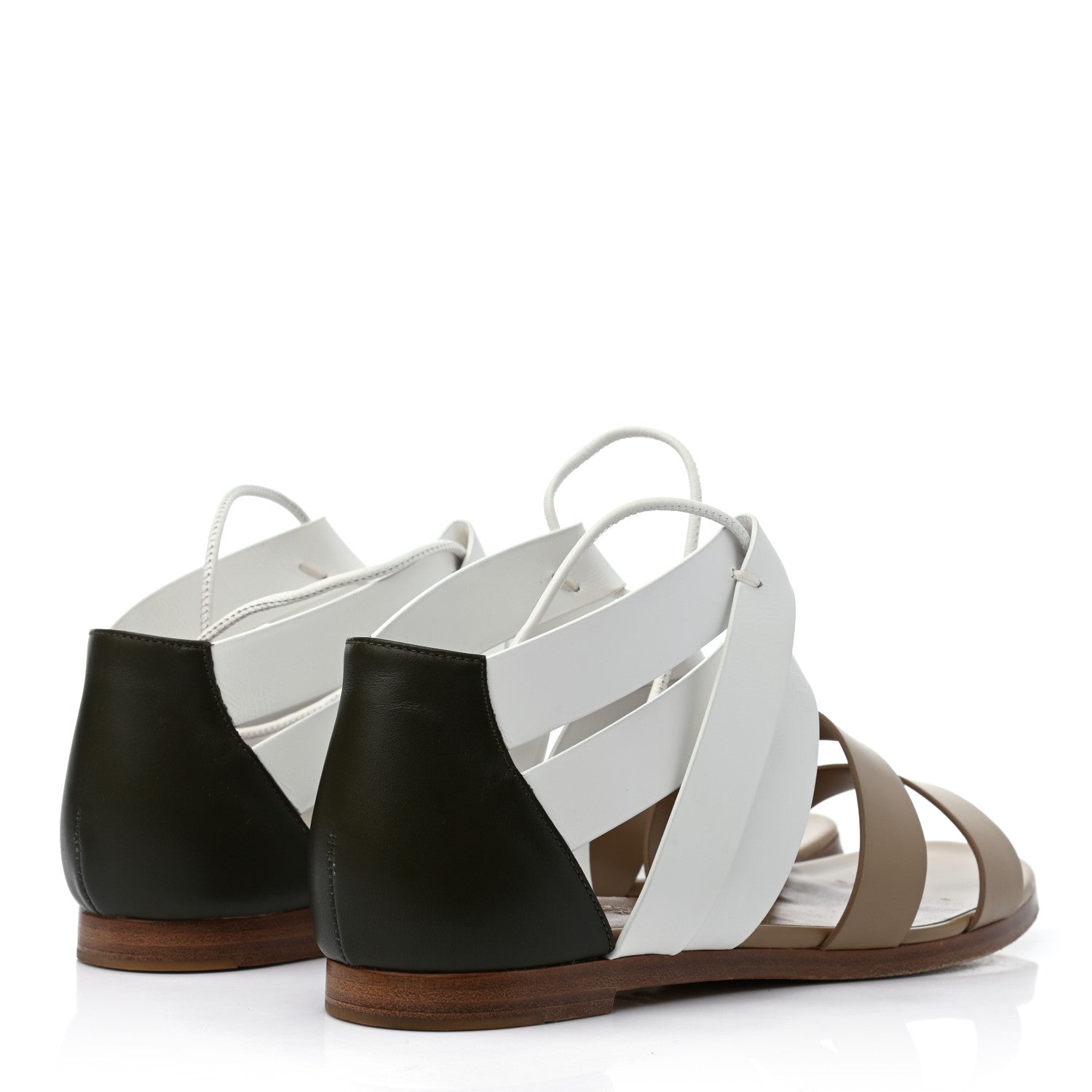 Hermes Calfskin Womens Gladiator Sandals 37.5 5 of 7