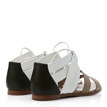 Hermes Calfskin Womens Gladiator Sandals 37.5 5 of 7