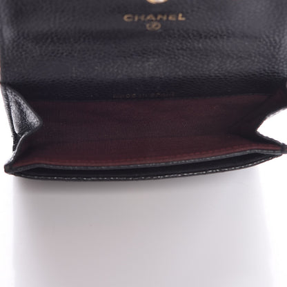 Chanel Caviar Quilted Flap Card Holder Black 8 of 9