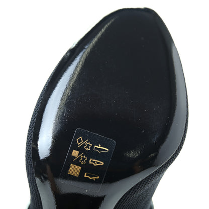 Louis Vuitton Monogram Stretch Fabric Silhouette Ankle Boots 36 Black 8 of 9