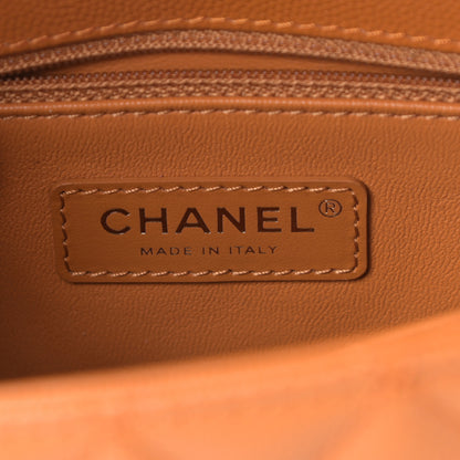 Chanel Caviar Quilted Mini Coco Handle Flap Light Brown 6 of 11