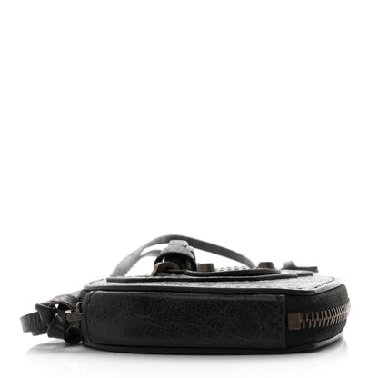 Balenciaga Arena Lambskin Classic Hardware Le City Heart Box Bag Charm Black 4 of 7