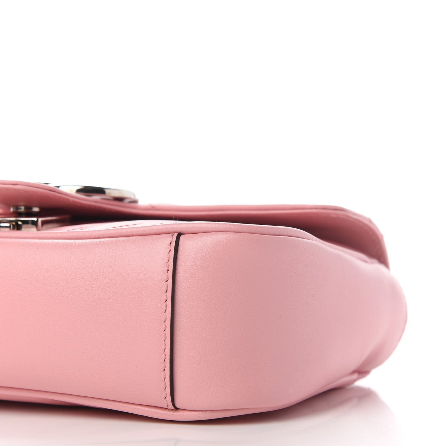 Calfskin Matelasse Mini GG Marmont Shoulder Bag Wild Rose