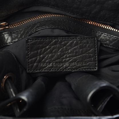 Alexander Wang Pebbled Lambskin Diego Bucket Black Rose Gold Hardware 6 of 10