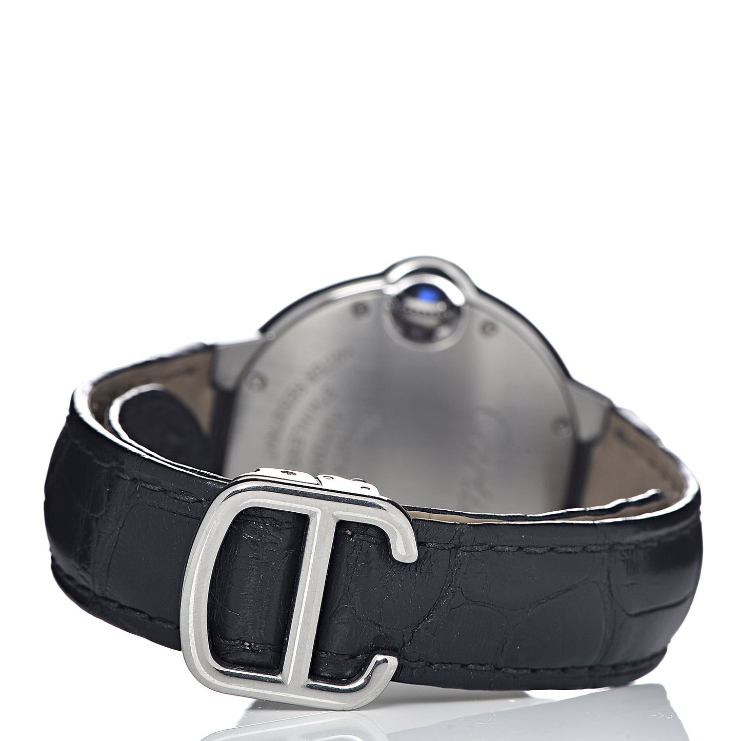 Stainless Steel Alligator 33mm Ballon Bleu De Cartier Automatic Watch