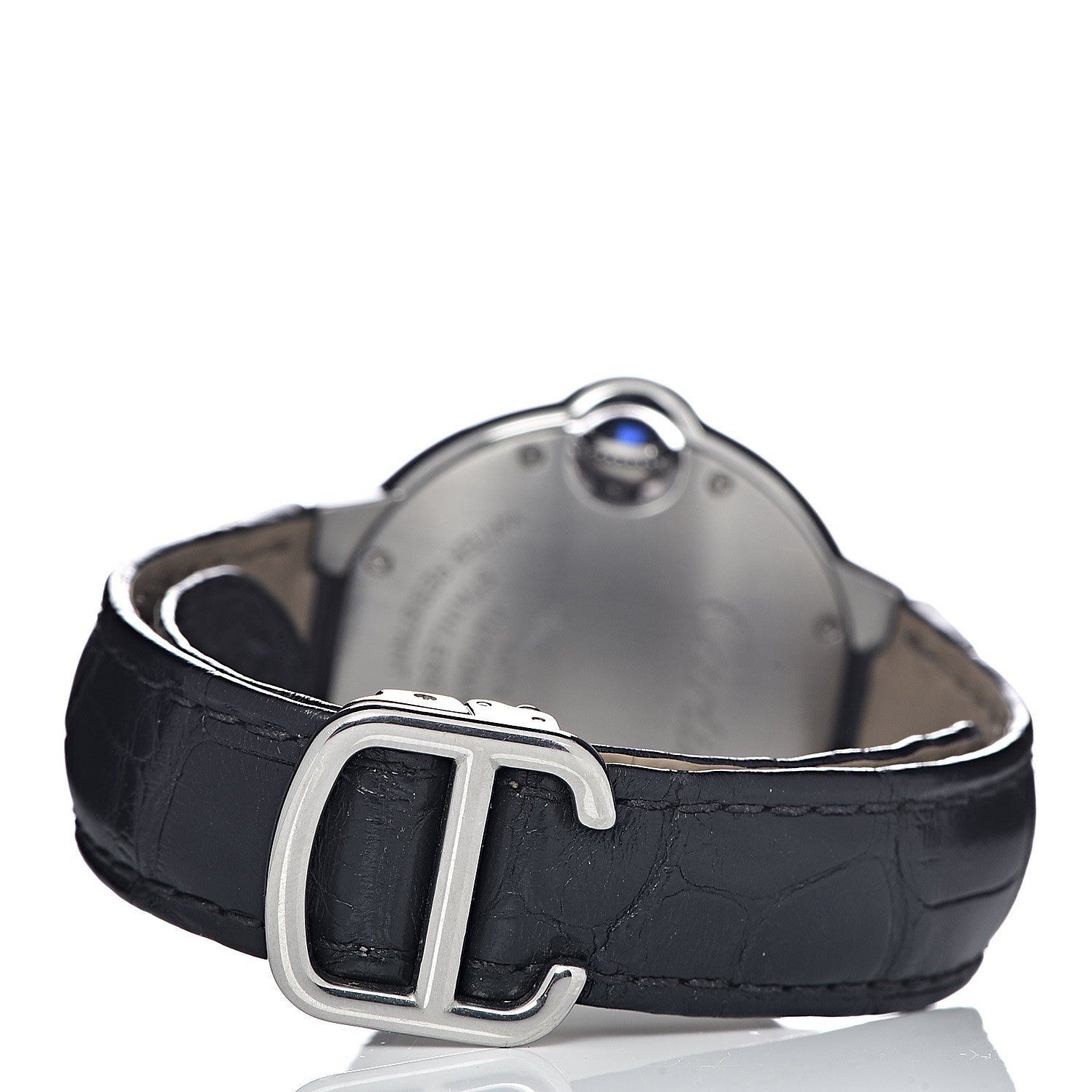Cartier Stainless Steel Alligator 33mm Ballon Bleu De Cartier Automatic Watch 4 of 8
