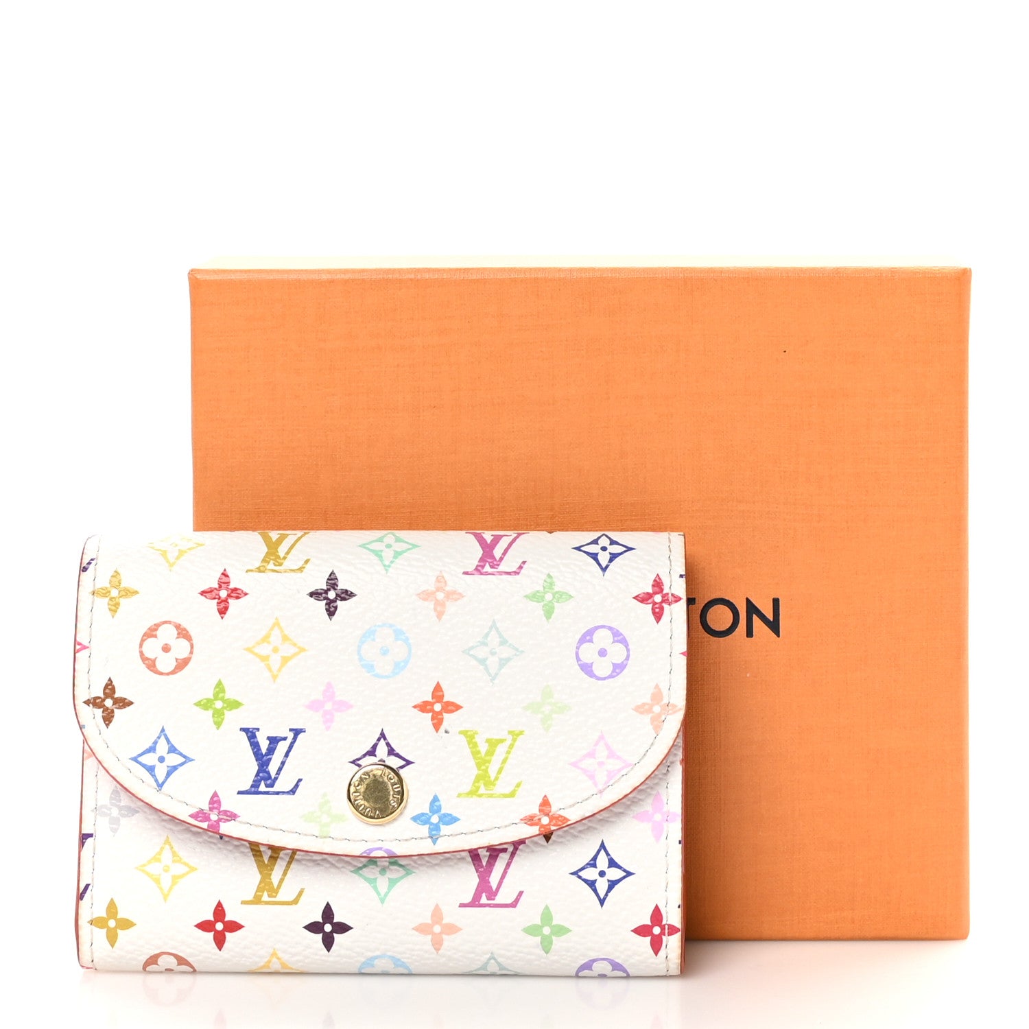 Louis Vuitton LV X TM Monogram Multicolor Rosalie Coin Purse White Kawaii Pink 9 of 9