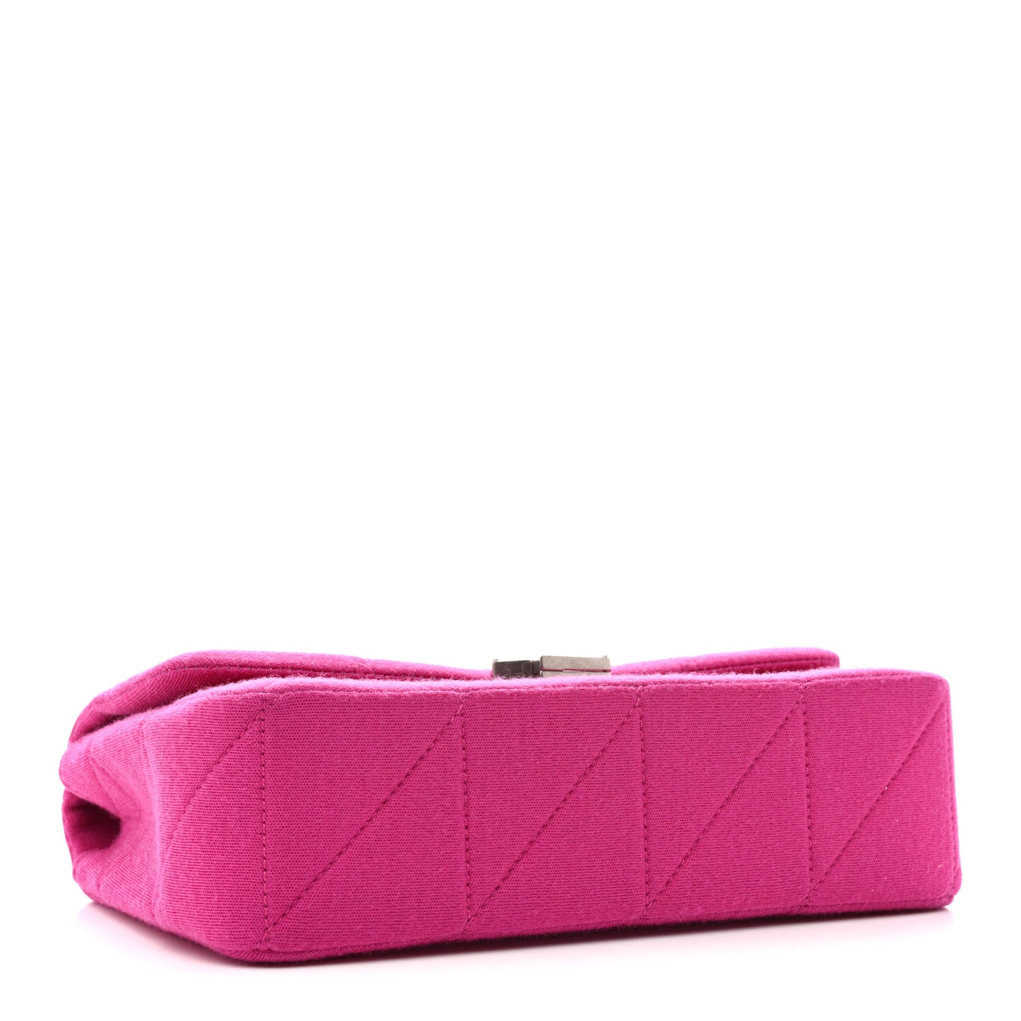 Jersey Wool Patchwork Monogram Medium Jamie Baguette Magenta