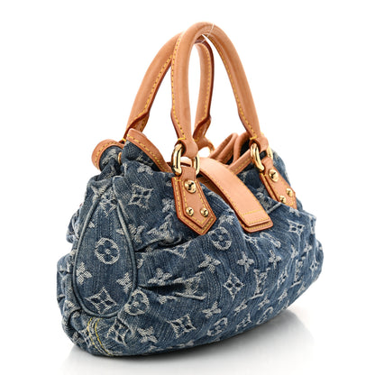 Louis Vuitton Monogram Denim Pleaty Blue 3 of 13