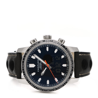 Chopard Stainless Steel Calfskin 42mm Grand Prix de Monaco Historique Time Attack Quartz Watch Black 2 of 5