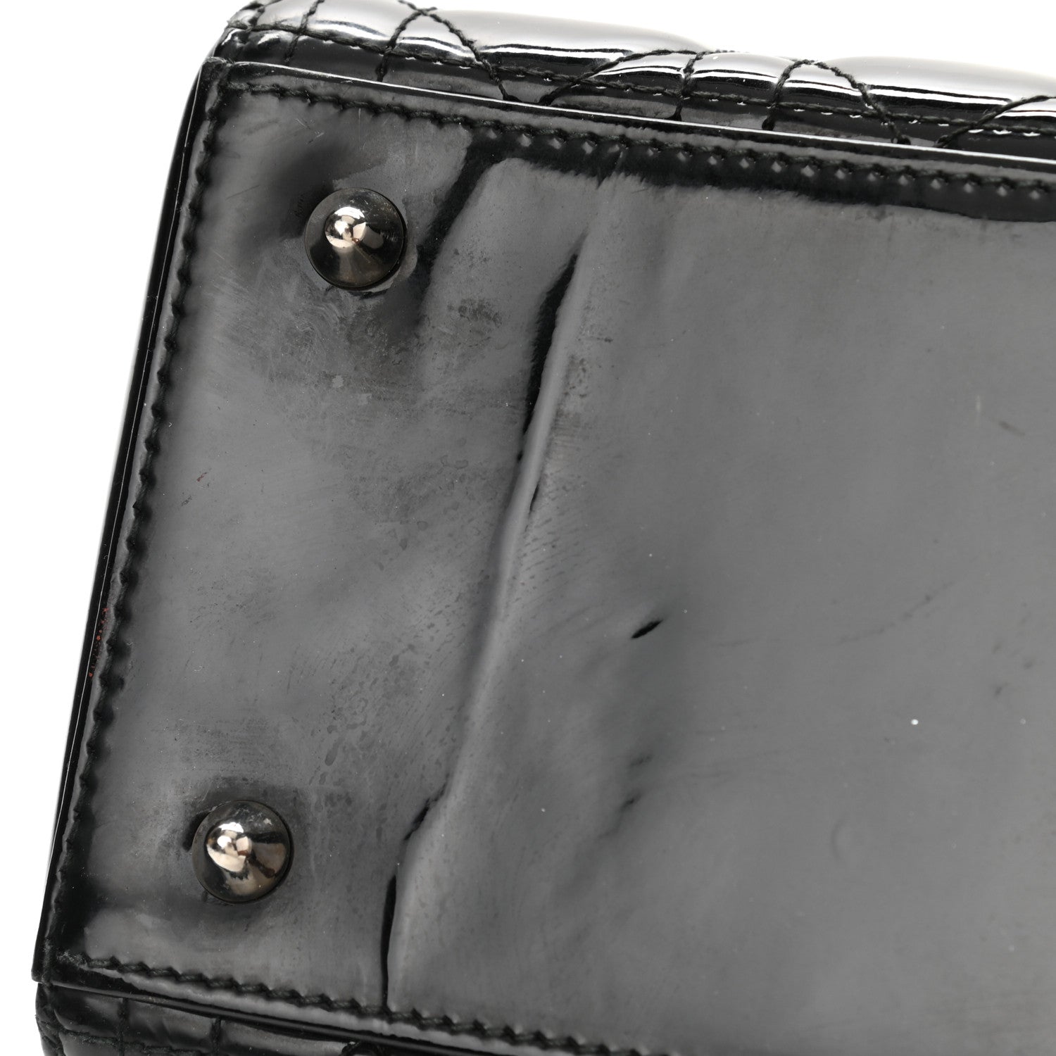 Christian Dior Patent Cannage Medium Lady Dior Black 11 of 13
