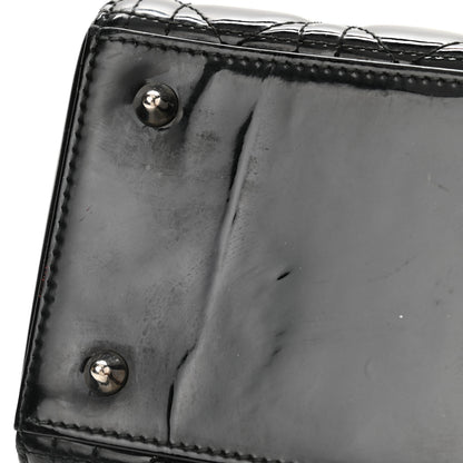 Christian Dior Patent Cannage Medium Lady Dior Black 11 of 13