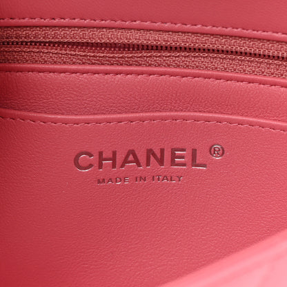 Chanel Lambskin Quilted Mini Rectangular Flap Pink 6 of 12