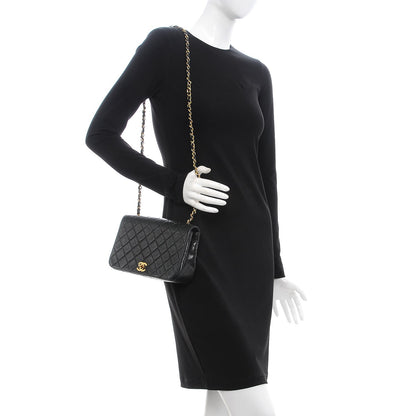 Chanel Lambskin Quilted Small Single Flap Black 2 of 8