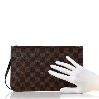 Louis Vuitton Damier Ebene Neverfull MM GM Pochette 2 of 9