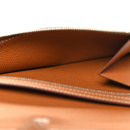 Hermes Epsom Bearn Gusset Wallet Gold 6 of 12