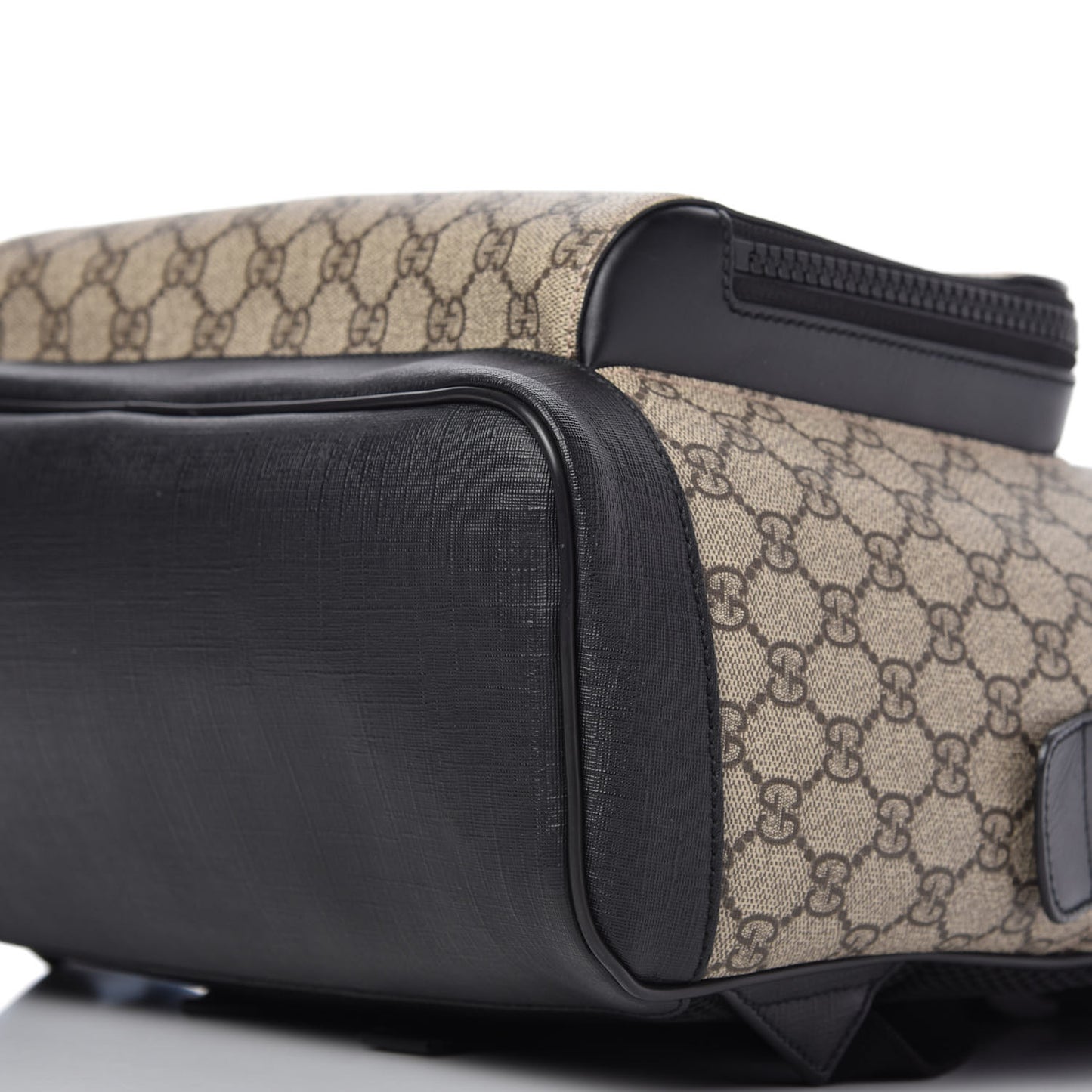 GG Supreme Monogram Medium Backpack Black