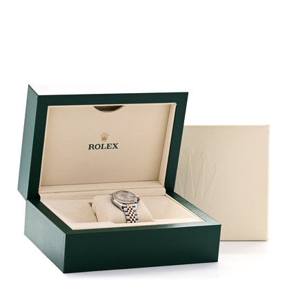 Rolex Stainless Steel 18K Everose Gold Diamond Bezel Mother of Pearl 28mm Oyster Perpetual Datejust Watch 279381RBR 5 of 5