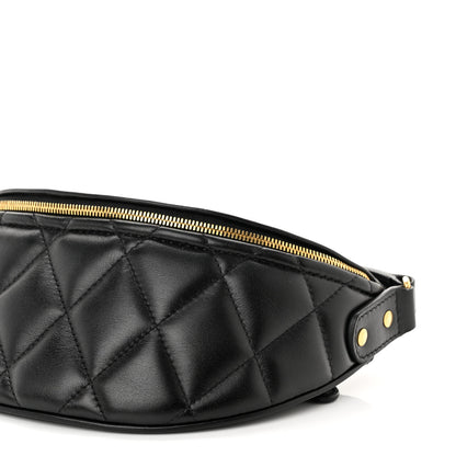 Balenciaga Calfskin Quilted XXS Souveniers Charms Belt Bag Black 9 of 9