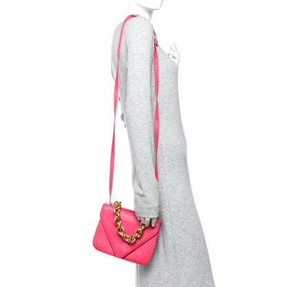 Bottega Veneta Calfskin Mount Envelope Bag Pink 2 of 10