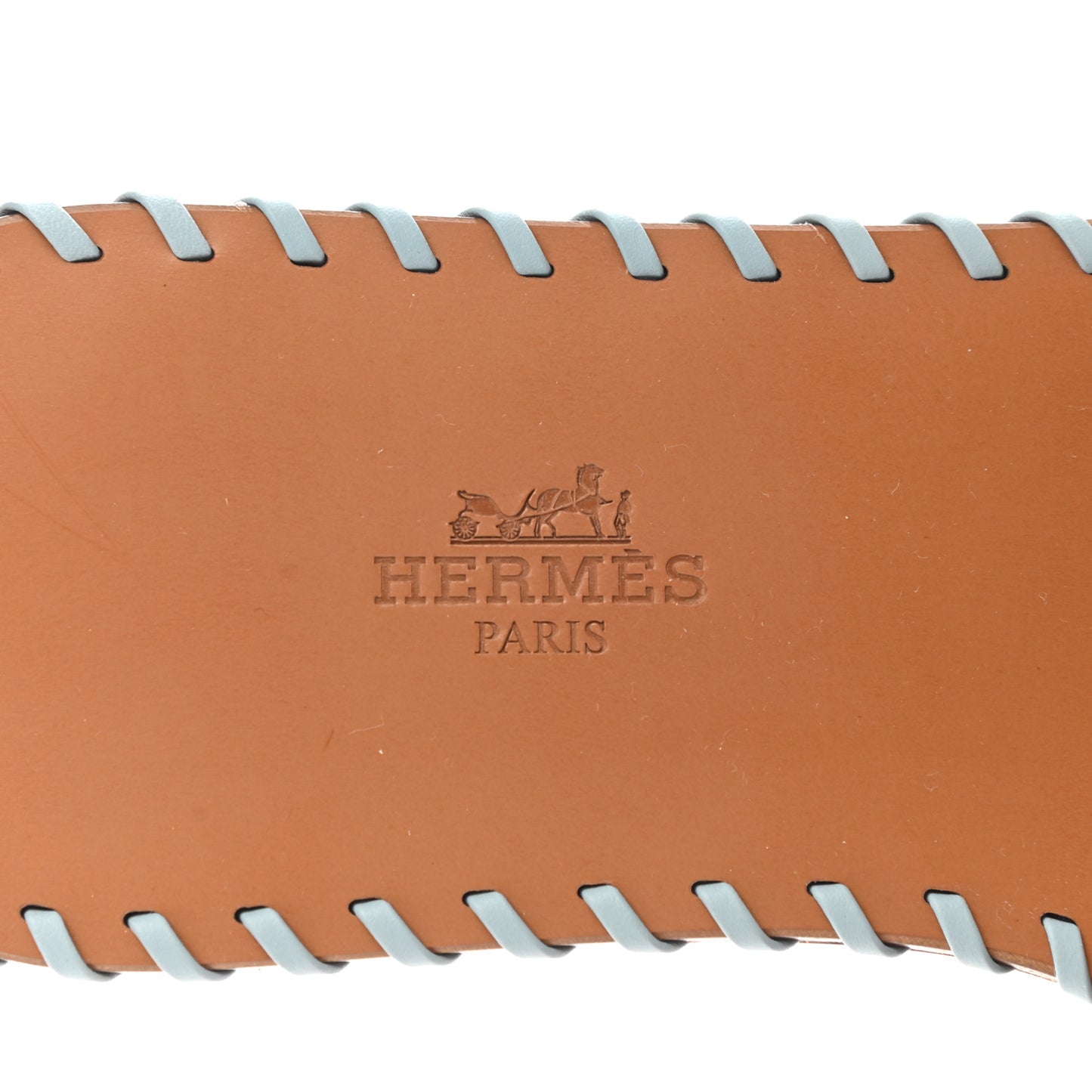 Calfskin Braided Oran Sandals 35.5 Vert D'Eau