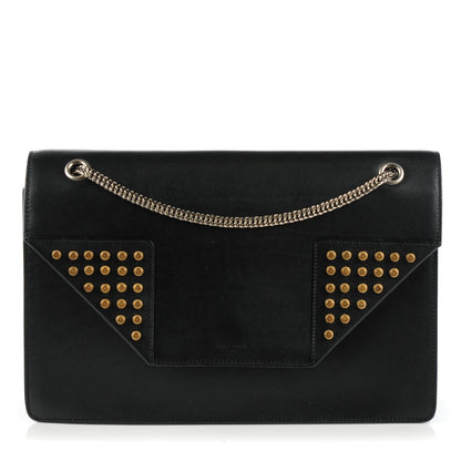 Saint Laurent Calfskin Studded Medium Betty Black 1 of 8