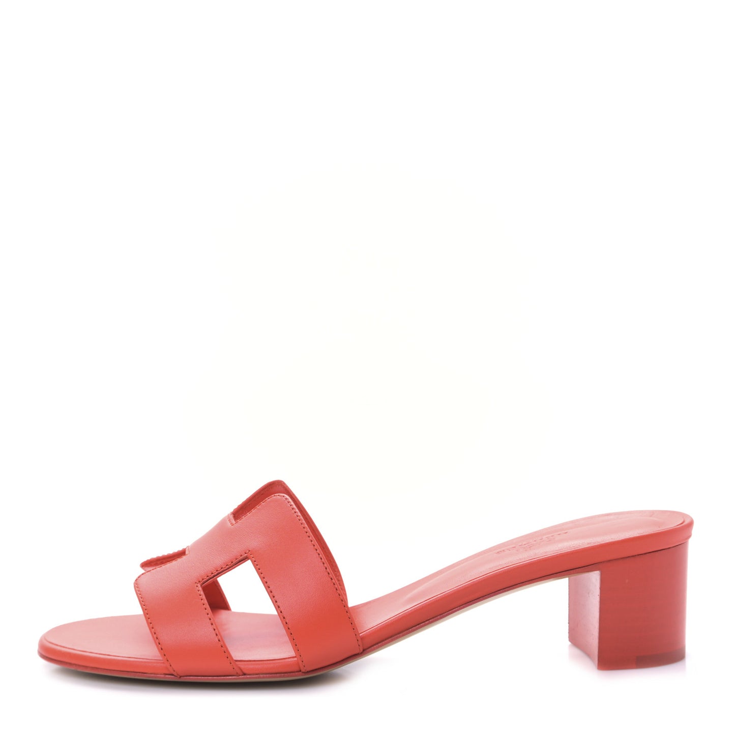 Calfskin Oasis Sandals 40 Coquelicot