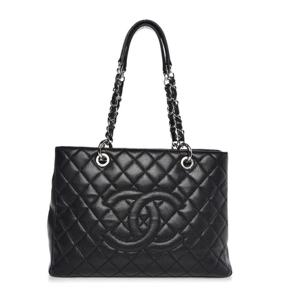 Chanel Caviar Quilted Grand Shopping Tote GST Black 1 of 7