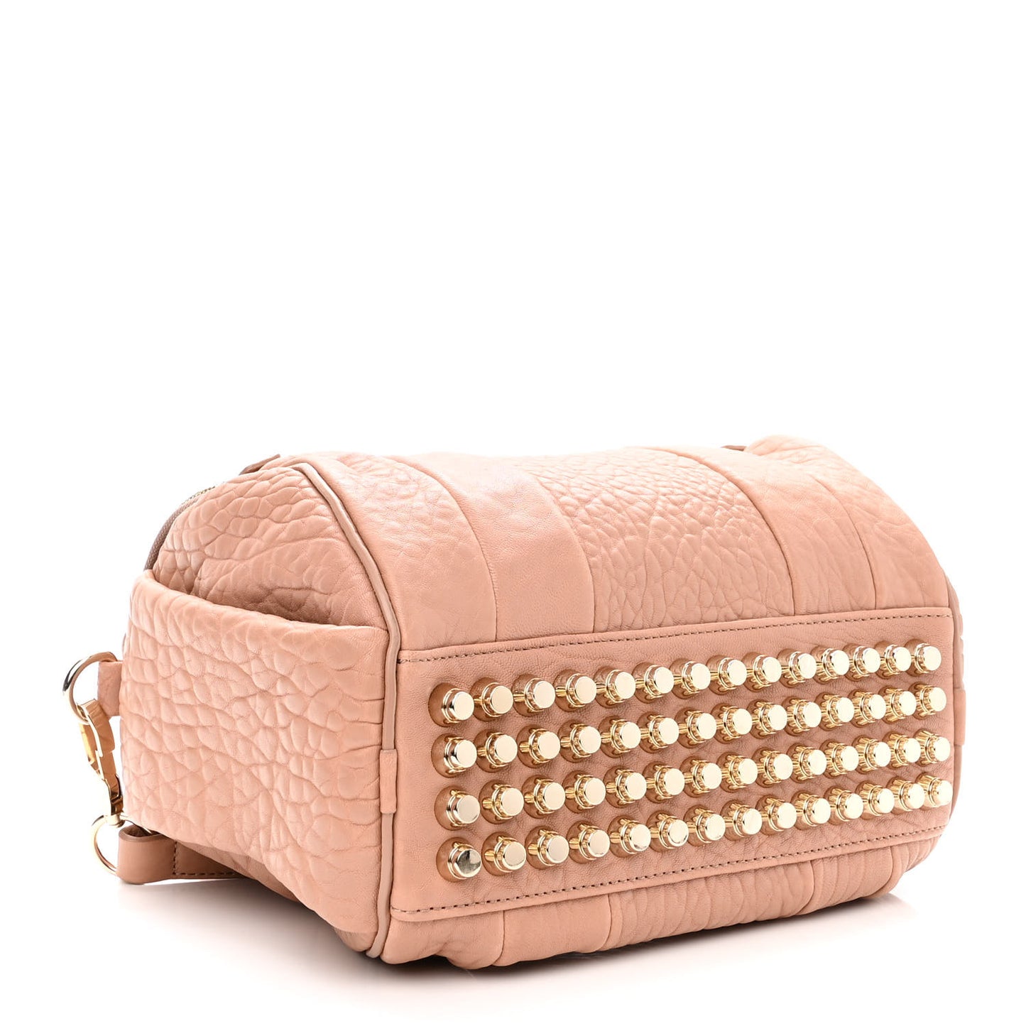 Pebbled Lambskin Mini Rockie Pale Pink Rhodium Hardware